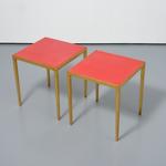 Pair of Comte End / Occasional Tables, Manner of Jean Michel Frank